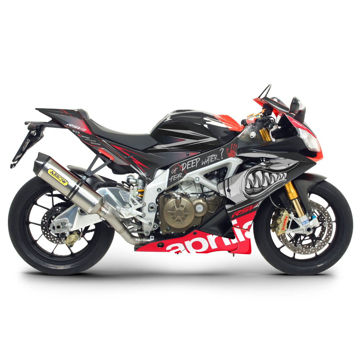 Protection Réservoir Adhésive Pour Aprilia RSV4 2009-2011 - Impression PVC, Effet 3D, Résistante Aux Rayures
